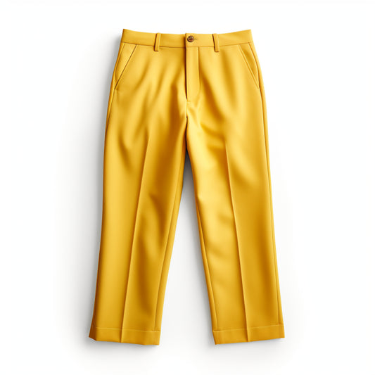 Organic Silk Wide-Leg Pants – Sunbeam Yellow